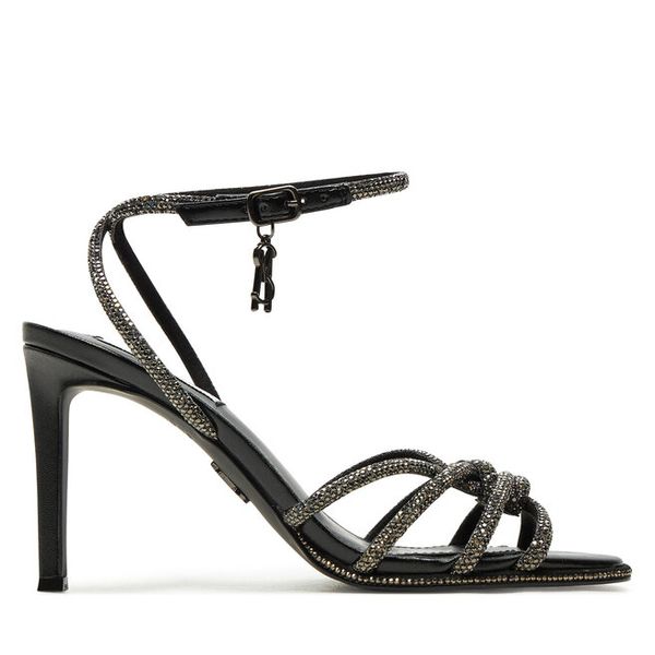 Sandały Steve Madden. Czarne sandały damskie Steve Madden, bez wzorów, bez obcasa, na szpilce, bez zapięcia. Za 299.99 zł.