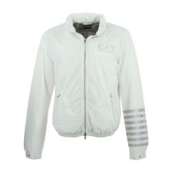 Kurtka EA7 Emporio Armani - Krótka. Białe kurtki męskie EA7, l, bez wzorów, z materiału, eleganckie, bez kaptura. Za 754.80 zł.