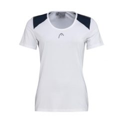 T-Shirt damski CLUB 22 Tech. Białe koszulki sportowe damskie Head, l, bez wzorów, z poliesteru, bez kołnierzyka, bez ramiączek, tenisowe. Za 189.99 zł.