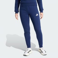 Spodnie dresowe Entrada26. Białe spodnie dresowe damskie Adidas, bez wzorów, z dresówki. Za 199.00 zł.