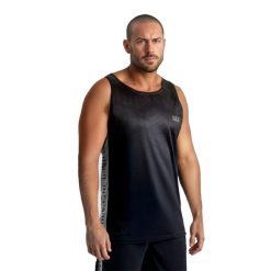 Koszulka bokserska TankTop Silver DBX Bushido. Czarne koszulki sportowe męskie DBX BUSHIDO, l, bez wzorów, z materiału, bez kołnierzyka, bez ramiączek, na fitness i siłownię. Za 119.99 zł.