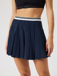 Bjorn_borg ACE PLEATED SKIRT plisowana spódnica z materiałów z recyklingu. Niebieskie spódnice damskie Björn Borg, m, bez wzorów, z materiału, sportowe, plisowane. Za 346.00 zł.