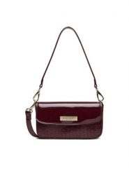 Nine West Torebka CEO-MISSISIPI-I-LDA8009 Bordowy. Czerwone torebki do ręki damskie Nine West, bez wzorów, z materiału, bez dodatków. Za 169.99 zł.
