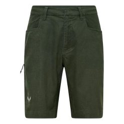 Spodenki z ripstopu konopnego Salewa Agner. Zielone szorty męskie Salewa, l, bez wzorów, z elastanu. Za 422.50 zł.