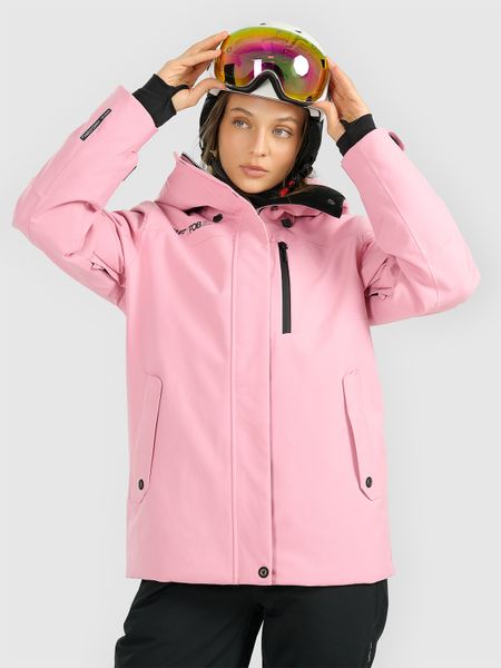 4F Kurtka snowboardowa membrana 15000 damska - różowa XXL. Czerwone kurtki damskie 4f, na zimę, xxl, bez wzorów, z materiału, bez kaptura. Za 699.99 zł.
