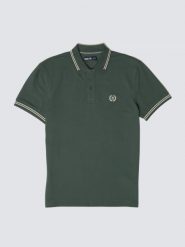 Koszulka męska polo zielona Poller 304. Zielone koszulki polo męskie Big Star, l, bez wzorów, z dzianiny, biznesowe, bez ramiączek. Za 159.99 zł.