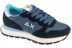 Buty sportowe Sneakersy damskie, Ally Solid. Niebieskie obuwie sportowe damskie SUN68, bez wzorów, z materiału, trekkingowe. Za 399.99 zł.