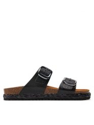 Geox Espadryle D New Brionia High D45S8A 000BN C9999 Czarny. Czarne espadryle damskie Geox, bez wzorów, ze skóry, bez obcasa, bez zapięcia. Za 469.99 zł.