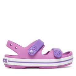 Sandały Crocs. Czerwone sandały dziewczęce Crocs, bez zapięcia. Za 169.99 zł.