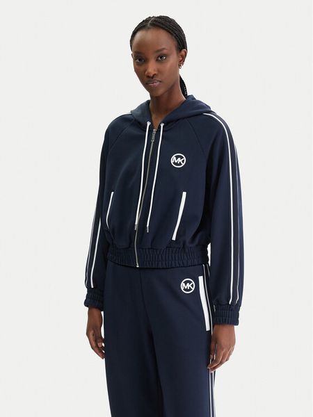 MICHAEL Michael Kors Bluza MR651X2K8N Granatowy Regular Fit. Niebieskie bluzy damskie MICHAEL Michael Kors, s, bez wzorów, z syntetyku, bez kaptura. Za 769.99 zł.