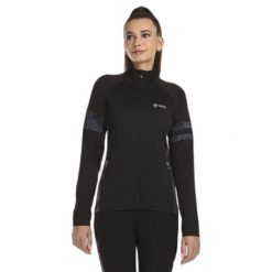 Bluza damska Kilpi Junie. Niebieskie bluzy damskie Kilpi, s, bez wzorów, ze lnu, bez kaptura. Za 215.49 zł.