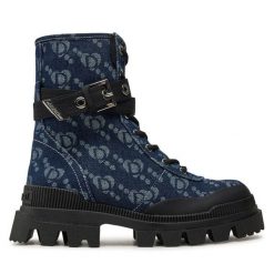 Trapery Desigual. Niebieskie śniegowce i trapery damskie Desigual. Za 749.99 zł.