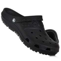 Klapki sportowe Crocs CROCBAND. Czarne obuwie sportowe damskie Crocs, bez wzorów. W wyprzedaży za 89.00 zł.