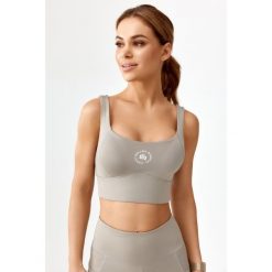 Stanik top sportowy treningowy szybkoschnący Rough Radical Sports Bra Hamptons. Szare obuwie sportowe damskie ROUGH RADICAL, bez wzorów, na fitness i siłownię. W wyprzedaży za 110.41 zł.