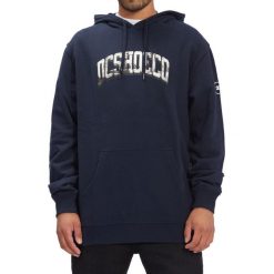 Bluza z kapturem DC Shoes Stacked, Mężczyźni. Niebieskie bluzy męskie DC Shoes, m, bez wzorów, z bawełny, z kapturem. Za 390.00 zł.