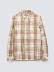 Koszula damska bawełniana w kratę różowo-zielona Cedi 600. Czerwone koszule damskie Big Star, l, bez wzorów, z bawełny, eleganckie, bez kołnierzyka, bez ramiączek. Za 229.99 zł.