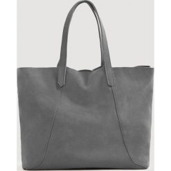 Mango - Torebka skórzana Julia. Szare torby na ramię damskie Mango. Za 159.90 zł.