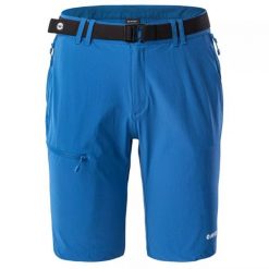 Spodenki męskie trekkingowe Hi-Tec Palmiro 1/2 - niebieskie, Rozmiar XL. Niebieskie trekkingi męskie Hi-tec, trekkingowe. Za 142.99 zł.