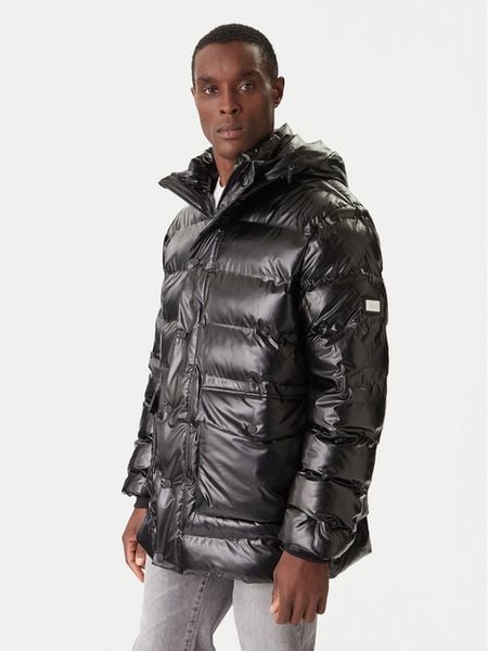 KARL LAGERFELD Kurtka zimowa 505036 554595 Czarny Regular Fit. Czarne kurtki męskie KARL LAGERFELD, na zimę, m, bez wzorów, z syntetyku, bez kaptura. Za 1,729.00 zł.