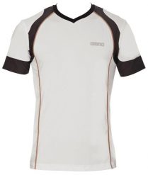 Koszulka męska Arena Perf T-Shirt techniczna. Białe koszulki sportowe męskie Arena, m, bez wzorów, z elastanu, bez kołnierzyka, bez ramiączek, do biegania. Za 90.85 zł.