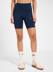 Szorty damskie Hummel Prima. Niebieskie szorty sportowe damskie Hummel, m, bez wzorów, z materiału, klasyczne, z standardowym stanem, na fitness i siłownię. Za 193.00 zł.