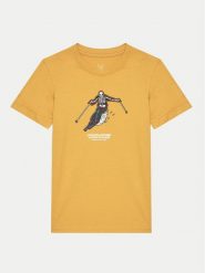 Jack & Jones Junior T-Shirt Eight Skull 12267395 Brązowy Standard Fit. Brązowe t-shirty dla chłopców Jack & Jones Junior, bez wzorów, z bawełny, bez ramiączek. Za 29.99 zł.