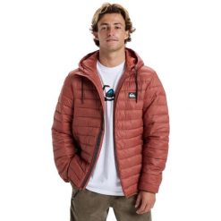 Kurtka ocieplana męska SCALY. Brązowe kurtki męskie Quiksilver, m, bez wzorów, z materiału, bez kaptura. Za 449.00 zł.