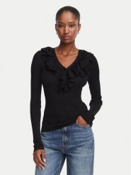 Marella Bluzka Operoso 2623366044 Czarny Slim Fit. Czarne koszule damskie Marella, s, bez wzorów, z lyocellu, bez kołnierzyka, bez ramiączek. Za 799.99 zł.