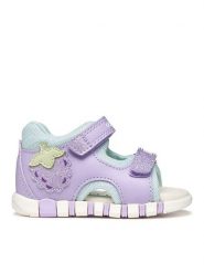 Geox Sandały B Sandal Iupidoo Gir B6517A 054GN C8037 Fioletowy. Fioletowe sandały dziewczęce Geox, ze skóry, bez zapięcia. Za 229.99 zł.