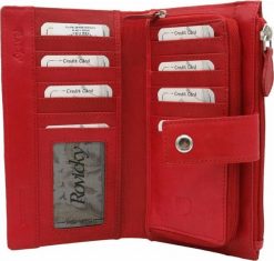 Rovicky Skórzany damski portfel Rovicky R-861-DDW NoSize. Portfele damskie ROVICKY, bez wzorów. Za 181.93 zł.