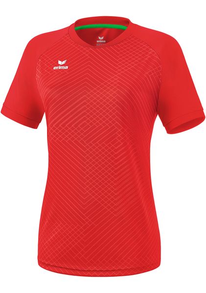 Damska koszulka Erima Madrid. Czerwone koszulki sportowe damskie Erima, bez wzorów, z materiału, bez kołnierzyka, bez ramiączek, do piłki nożnej. Za 130.00 zł.