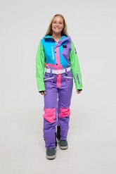 Kombinezon narciarski Powder Hound - damski. Czerwone spodnie snowboardowe damskie OOSC, na zimę, m, bez wzorów, z syntetyku, retro, narciarskie. Za 1,710.99 zł.