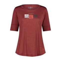 Koszulka damska CMP. Brązowe koszulki sportowe damskie CMP, bez wzorów, sportowe, bez kołnierzyka. W wyprzedaży za 136.65 zł.