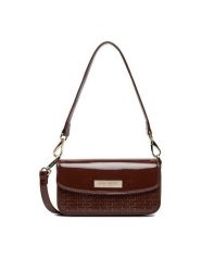 Nine West Torebka CEO-MISSISIPI-I-LDA8009 Brązowy. Brązowe torebki do ręki damskie Nine West, bez wzorów, z materiału, bez dodatków. Za 169.99 zł.