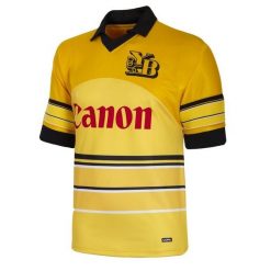 Koszulka retro piłkarska dla dorosłych - BSC Young Boys 1981/83 - Żółty. Żółte koszulki sportowe męskie COPA FOOTBALL, bez wzorów, bez kołnierzyka, bez ramiączek, do piłki nożnej. Za 382.22 zł.