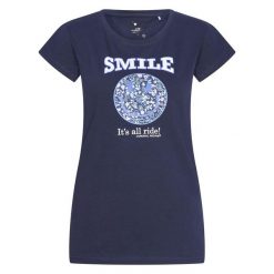 Koszulka dla dziewczynki Imperial Riding Smiley Flowers. Niebieskie t-shirty i topy dla dziewczynek IMPERIAL RIDING, bez wzorów, bez ramiączek. Za 147.50 zł.