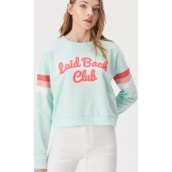 Bluza z kolorowym nadrukiem - Turkusowy. Bluzy damskie Sinsay. Za 39.99 zł.