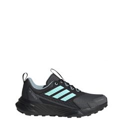 Buty do biegów przełajowych Terrex Tracefinder 2 CLIMAPROOF. Niebieskie obuwie sportowe damskie Adidas, bez wzorów, do biegania. Za 349.00 zł.