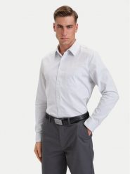 Calvin Klein Koszula Eoe Oxford LV04LH111G Biały Regular Fit. Białe koszule męskie Calvin Klein, m, bez wzorów, z bawełny, biznesowe, bez kołnierzyka, bez ramiączek. Za 409.99 zł.