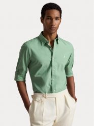 Polo Ralph Lauren Koszula 710929348500 Turkusowy Slim Fit. Niebieskie koszule męskie Polo Ralph Lauren, l, bez wzorów, z bawełny, bez kołnierzyka, bez ramiączek. Za 639.99 zł.