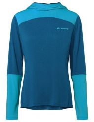 Koszulka damska Tremalzo LS. Czerwone koszulki sportowe damskie Vaude, bez wzorów, z materiału, bez kołnierzyka, bez ramiączek, na fitness i siłownię. Za 339.00 zł.