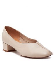 Balagan Czółenka Apulia Écru. Czółenka damskie BALAGAN, bez wzorów, ze skóry, bez obcasa, bez zapięcia. Za 359.99 zł.