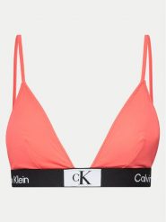 Calvin Klein Swimwear Góra od bikini KW0KW02451 Koralowy. Pomarańczowe bikini damskie Calvin Klein Swimwear, m, bez wzorów. Za 149.99 zł.
