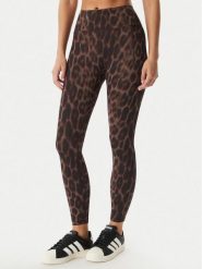 Adidas Legginsy Optime Power Leopard KF9094 Brązowy Slim Fit. Brązowe legginsy damskie Adidas, xl, bez wzorów, z syntetyku. Za 289.99 zł.