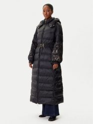 TWINSET Płaszcz zimowy 252TP2430 Czarny Regular Fit. Czarne płaszcze damskie Twinset, na zimę, bez wzorów, z syntetyku, bez kaptura. Za 1,939.00 zł.
