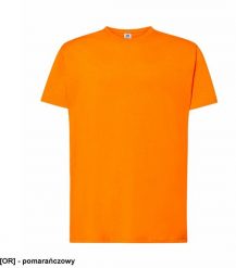 T-shirt JHK TSRA 150 - męski z krótkim rękawem wzmocniony lycrą ściągacz, 100% bawełna, 155-160g - pomarańczowy 4XL. Brązowe t-shirty męskie JHK, m, bez wzorów, z bawełny, bez kołnierzyka. Za 29.22 zł.