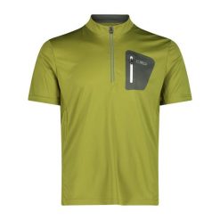 Koszulka CMP Freebike. Zielone koszulki sportowe męskie CMP, bez wzorów, bez kołnierzyka, bez ramiączek, trekkingowe. Za 244.50 zł.