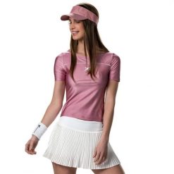 Camiseta Manga Corta Drop Shot Radiant Mujer. Czerwone koszulki sportowe damskie DROP SHOT, bez wzorów, sportowe, bez kołnierzyka. Za 195.70 zł.