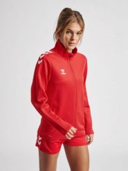 Bluza do piłki ręcznej damska Hummel Core XK Poly Zip Sweat Woman. Czarne bluzy damskie Hummel, xl, bez wzorów, z dresówki, bez kaptura. Za 256.50 zł.