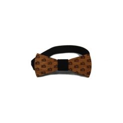 Mucha drewniana #54. Brązowe krawaty i muchy The bow bow ties, z dzianiny, eleganckie. Za 99.00 zł.